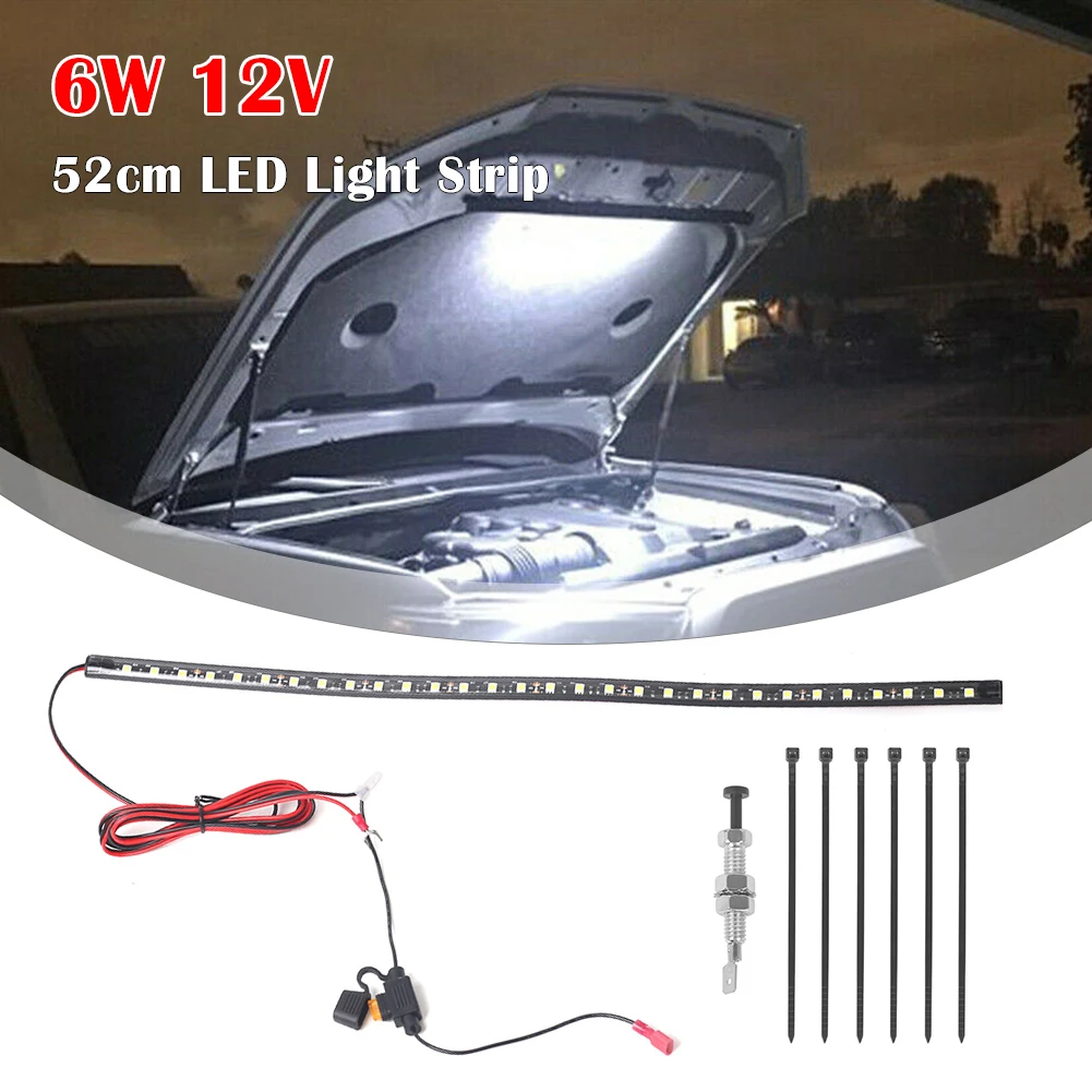 

52cm Under hood LED Light Strip for Car with Auto On/Off Switch Car Repair Work Light Car Maintenance Kit Car SUV Pickup Offroad