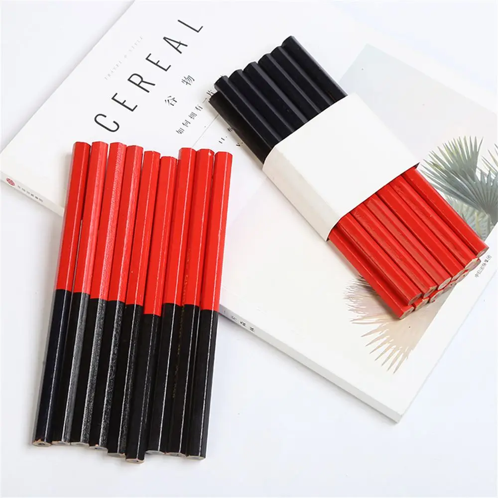 Tools Writing Supplies Blue And Red Lead Office Stationery Carpenter Pencils Drawing Pencil Mark Pencil Double Colored Pencils