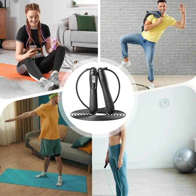 Jump Rope Smart Digital Counting Skipping Rope Gym Accessories Adjustable Home Gym Accessories Men Jump For Chinese New