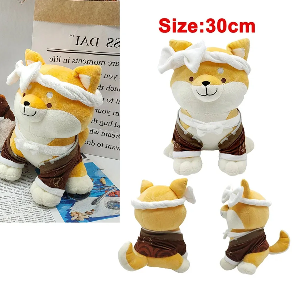 

30CM Cute Ruin Guard Plushie Plush Stuff Toy Xmas Birthday Gifts Mascot Cartoon Shiba Inu Fantasy Cosplay Props Halloween Decor