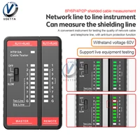 Network Cable Tester HT812A UTP LAN Cable Finder RJ45 Network Cable Tester LAN Cable Alignment Meter Line Tester Checker 1
