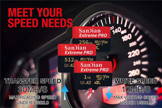 Sandian-Carte mémoire Micro SD pour téléphone et importateur, cartes SDXC, 2  To, 1 To, 128 Go, C10 TF, 128 Go, 256 Go, 512 Go, 4K - AliExpress