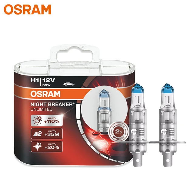 OSRAM NIGHT BREAKER LASER H1 12V 55W 64150NL Halogen Bulb