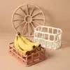 Brief Nordic Resin Hollow Fruit Tray Home Living Room Desktop Plate Snack Bowl Crafts For Shop House Cafe Festival Decoration 3