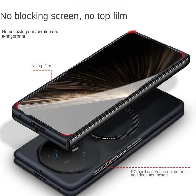 Luxury Ultra-Thin Frameless MagSafe-Compatible Magnetic Hard Phone Case
