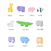 Wooden Animal Stacking Block Game Shape Matching Puzzle Balance Toy Montessori Fine Motor Training Educational Toys For Children 6