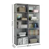 Simple Bookshelf Multi Layer Easy Assembly Diy Wardrobe Bookshelf  Plastic Square Storage Rack Living Room Study Room Bedroom 5