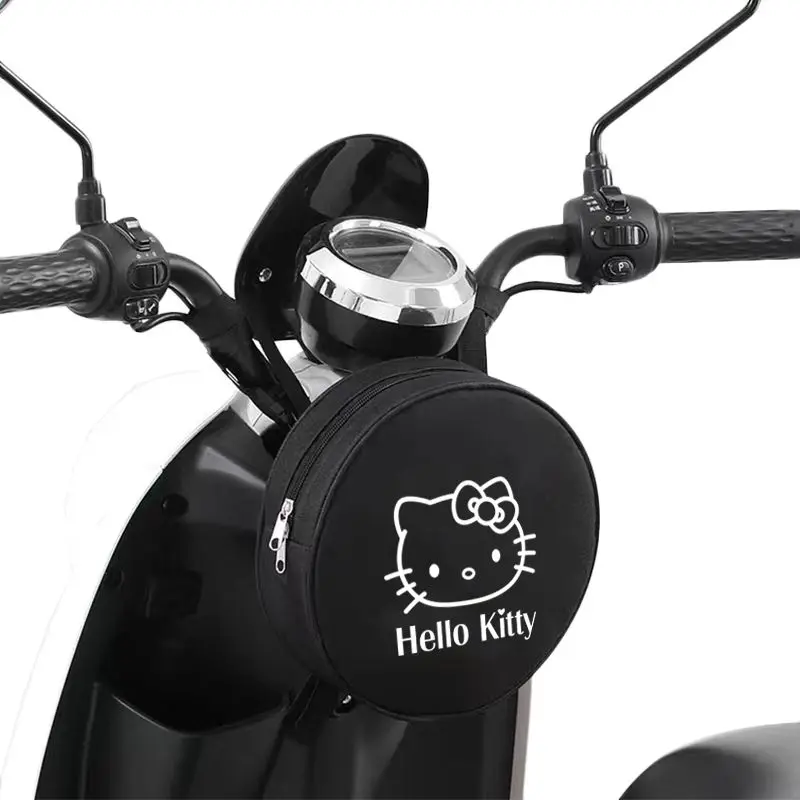 

New Sanrio Animation Hello Kitty Electric Bike Hanging Bag Bicycle Front Bag Storage Pocket Waterproof Storage Hanging Bag Gift