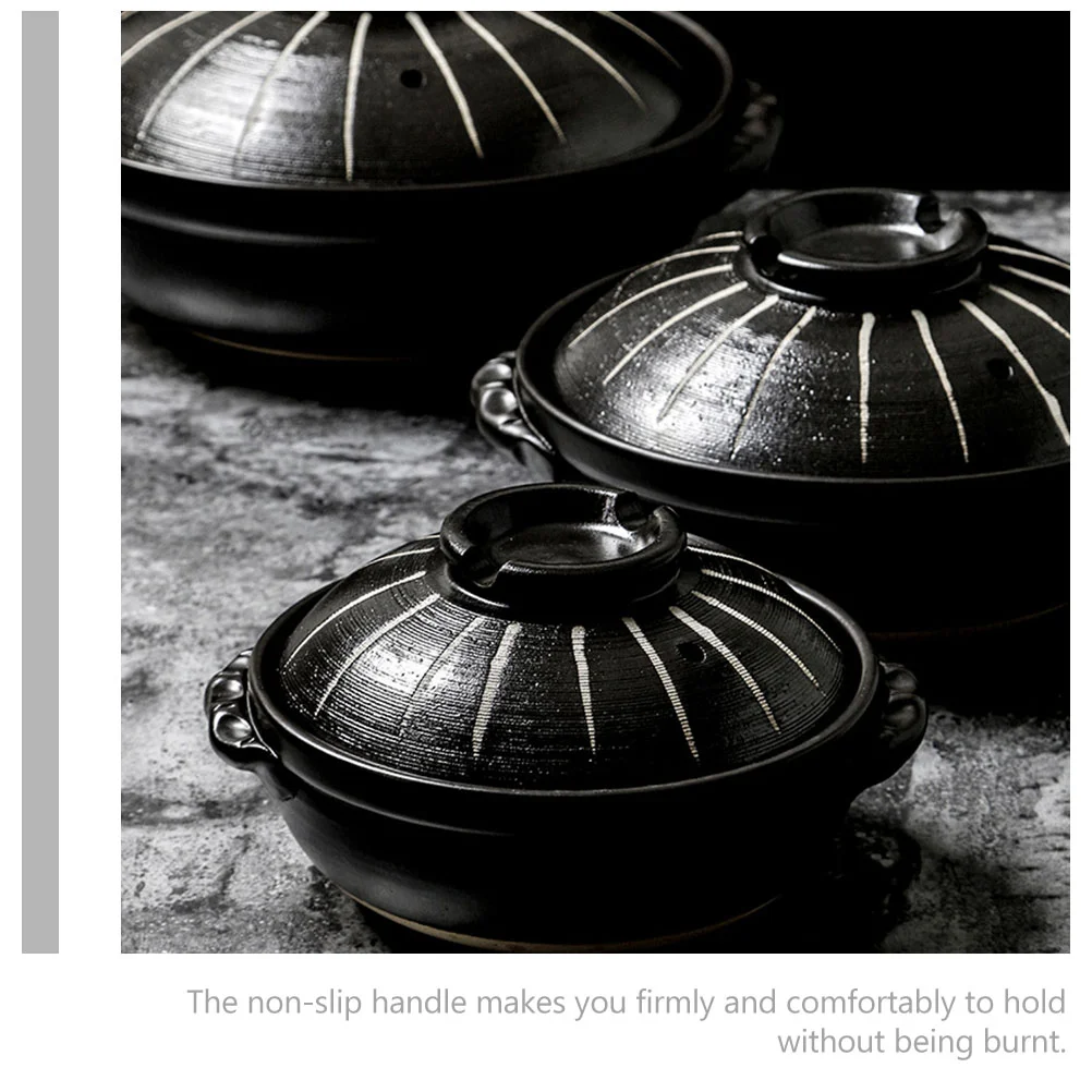 Pot Ceramic Japanese Donabe Soup Porcelain Hot Casserole Bowl Clay Cooker Stew Noodle Cooking Rice Cookware Chinese Bento casserole pot