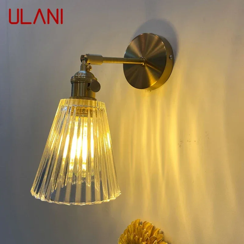 

ULANI Nordic Brass Wall Lamp Indoor Living Room Bedroom Bedside Lamp Modern Hotel Corridor Hallway Wall Lamp