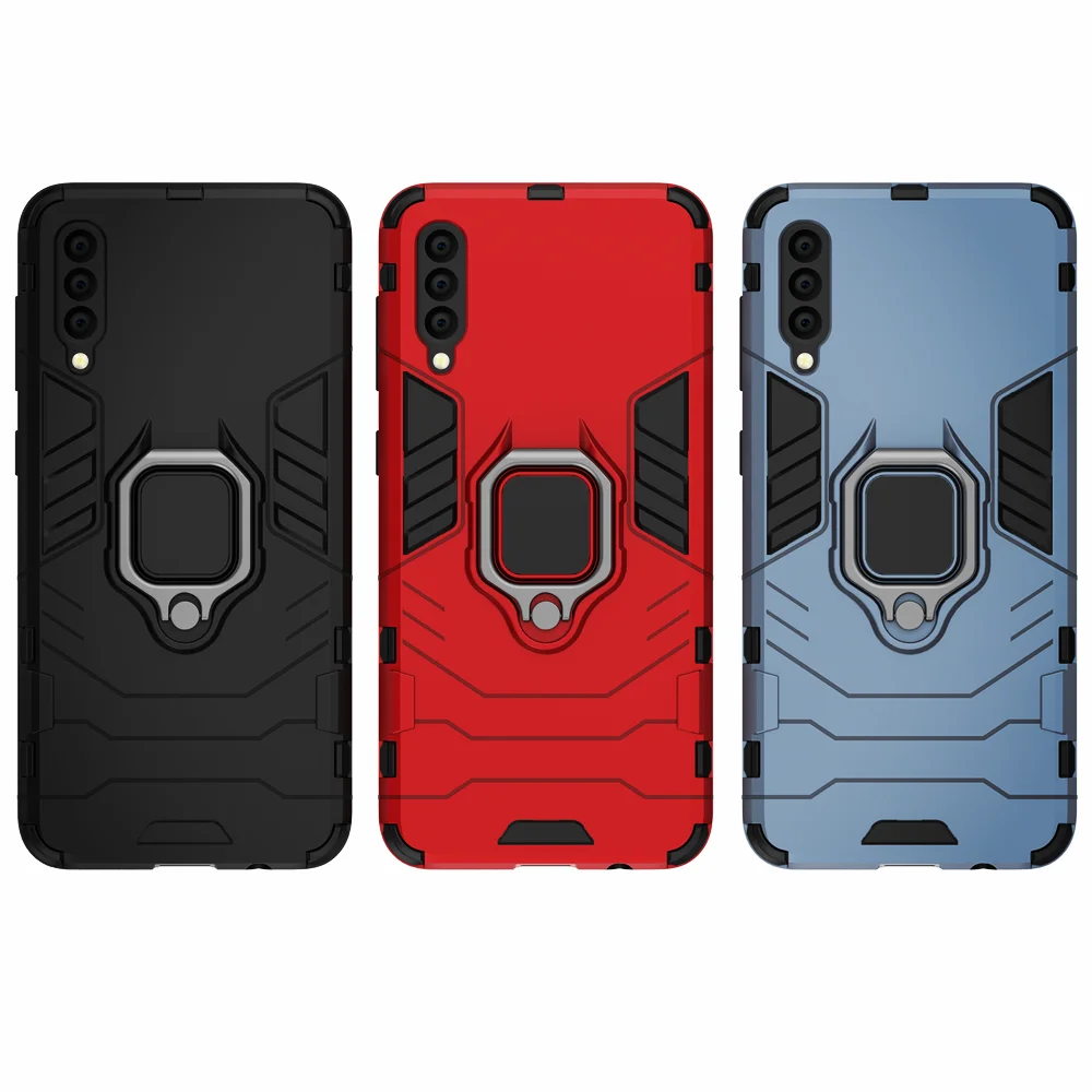 Custodia per telefono per Samsung Galaxy A30s Custodia Anello Supporto Paraurti Cover posteriore per telefono per Coque Samsung A 30 s A30s A 30s Custodia Cover - immagine 6