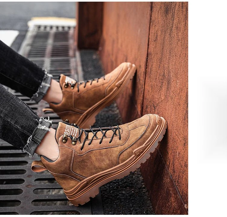 Warm Work Boots For Men Velvet Lined Winter Shoes Cold Resistant_voghion.com