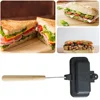 Hot Dog Toaster Non Stick Aluminum Alloy Bread Toast Breakfast Machine Sandwich Maker Waffle Pancake Baking Barbecue Oven Mold 4
