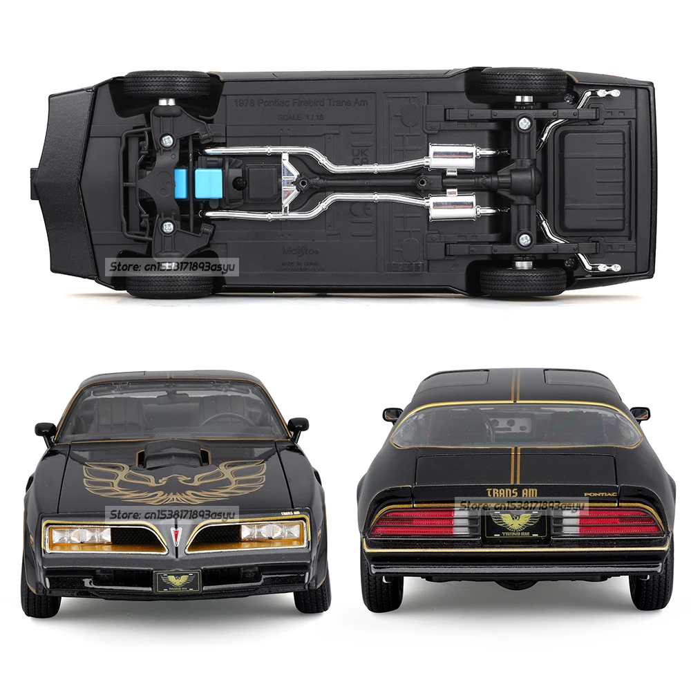 Maisto 1:18 1978 Pontiac Firebird Trans Am Brand Alloy Car Model