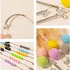 Cat Toys Feather Cat Stick Bite Resistant Steel Wire Spring Feather Interactive Cats Toy with Bell Wool Ball Kitten Toy Sticks 5