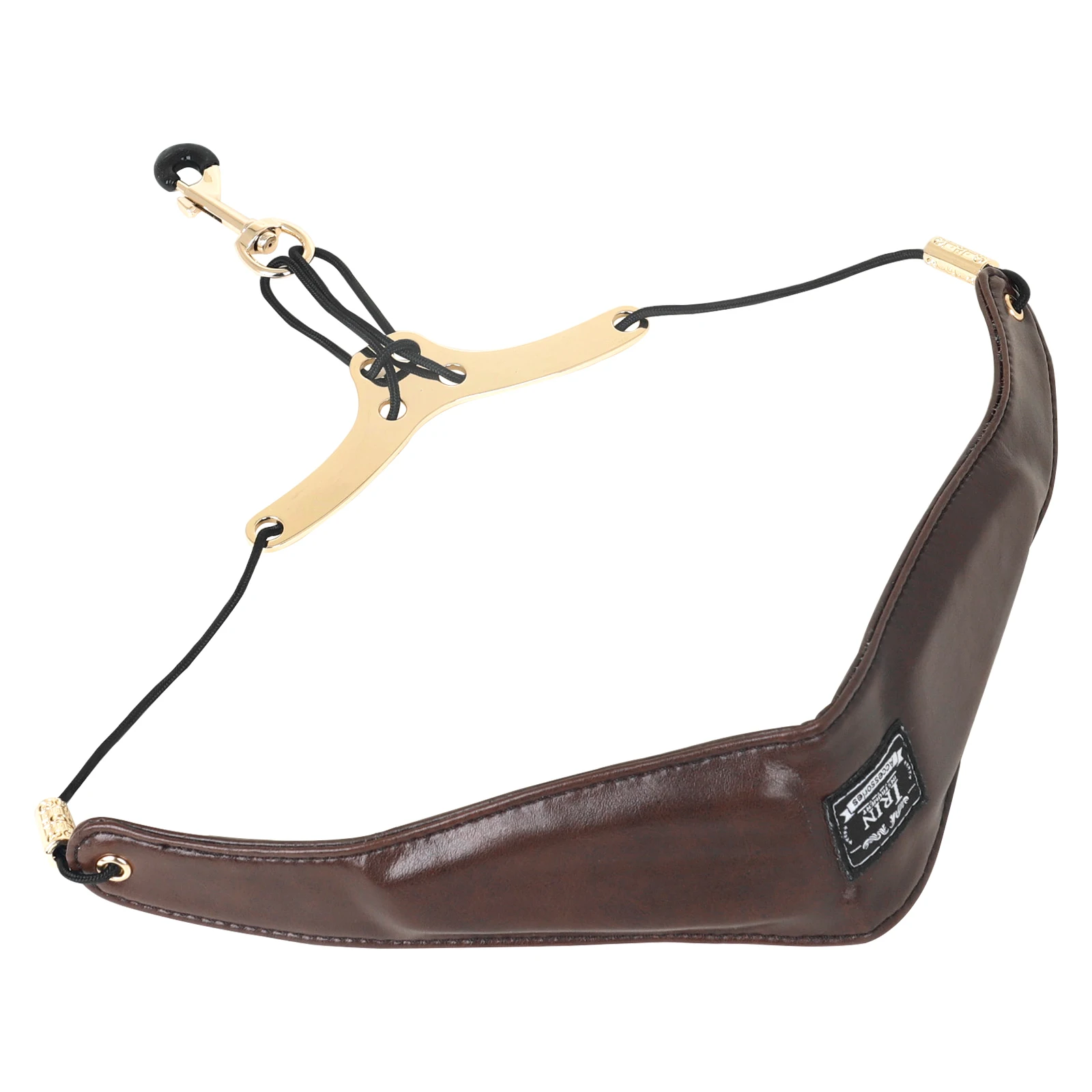 Premium Leather Padded Saxophone Neck Strap - Soft Protection Harness Lanyard