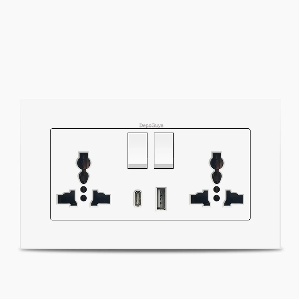 Dual 3Pin-AC-10W-Whi