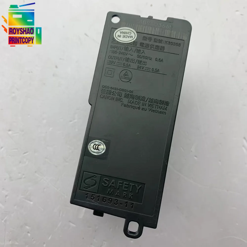 Original Power Supply Adapter for CANON TS5020 TS6020 TS5050 TS6050 MG5765 MG5766 TS6860 TS6865 TS6866 Printer Parts printer power supply