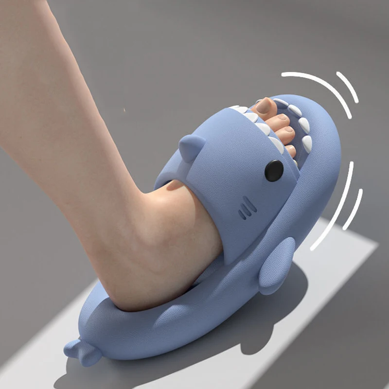 Slippers Sandals Shoes Shark Women Men Adult Couple Children Bathroom Home