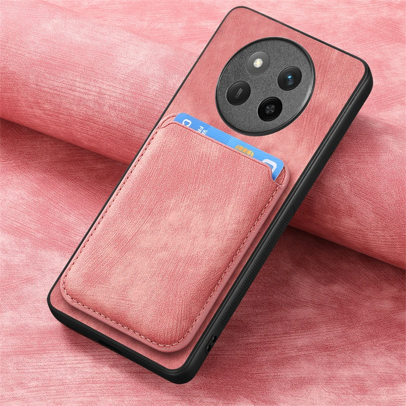 Luxury Leather Magnetic Wallet Case with Detachable Card Slot Cover