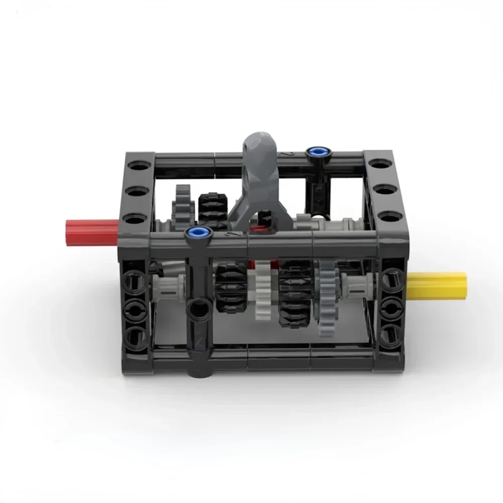 MOC Smooth 5-speed Transmission Manual Chassis Variable Speed Wave Box B35 B69 Building Block Differential Gear Compatible Leduo