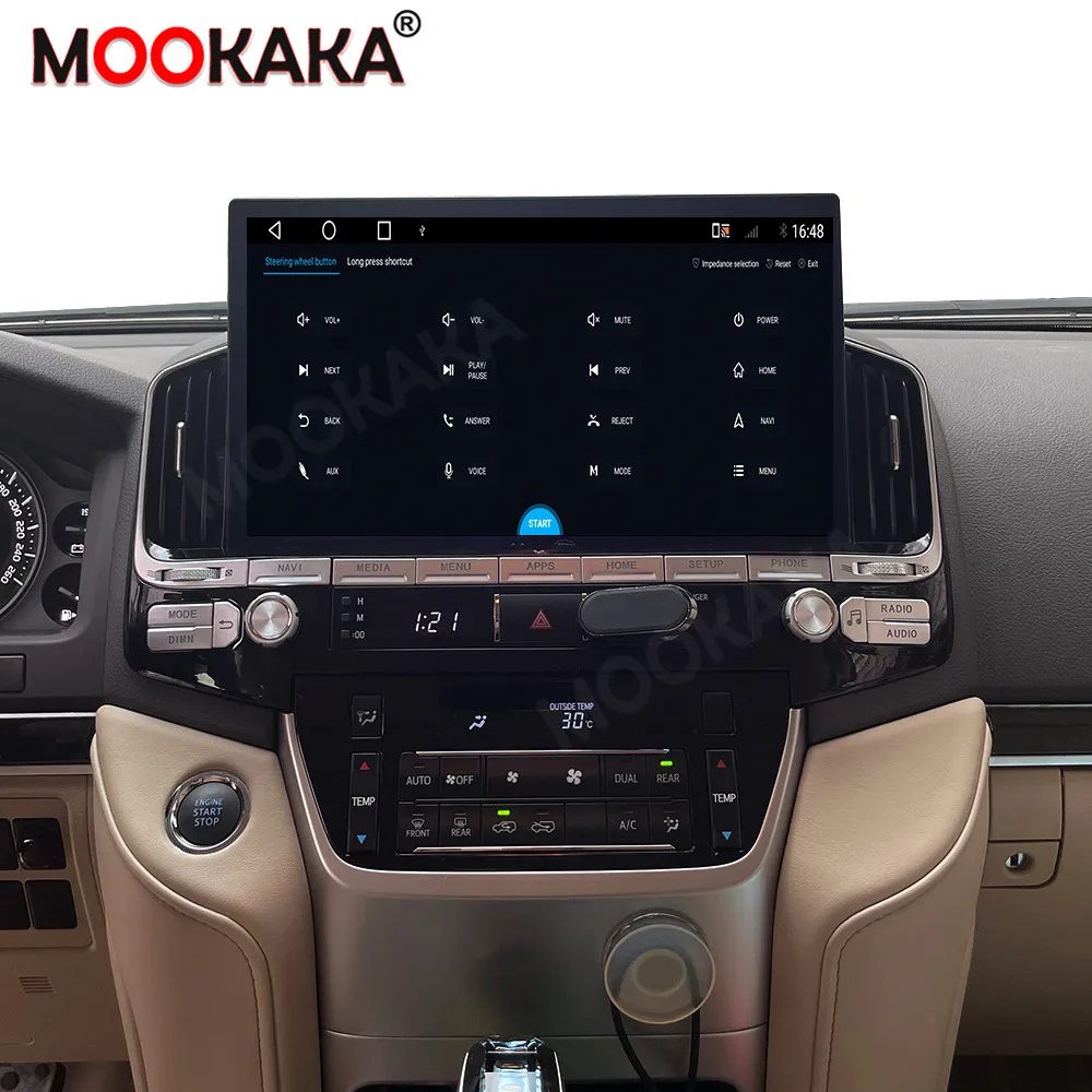 

Car Radio 13.3" For Toyota Land Cruiser 200 2008-2021 Android GPS Navigation Multimedia Player Touch Screen DSP Stereo Head Unit