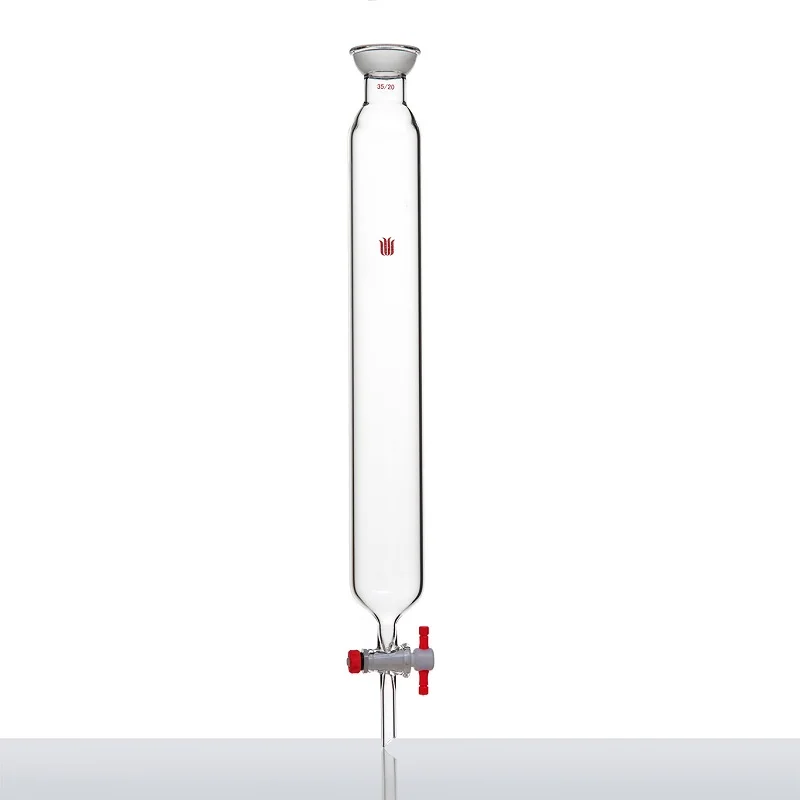 

SYNTHWARE Flash chromatography column with ball grinding mouth 35/20, No sand core, No hookup, 2mm PTFE aperture valve, C19