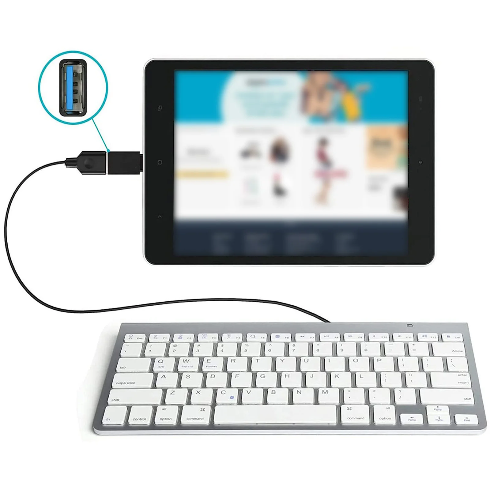 4개 USB to USB C 어댑터 세트, USB C to USB 3.0 OTG 및 마이크로 USB to USB C (맥북 프로, 삼성 갤럭시 노트북 등)
