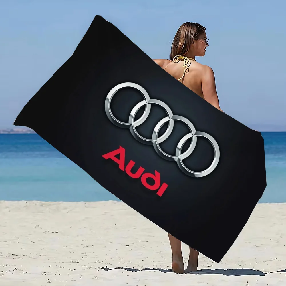 Anime Bath Towel Beach Towels Large Audi Logo Spa Bathing Towels Adults Bathrobe Girl Bathroom Size Christmas Robe Home Textile 5