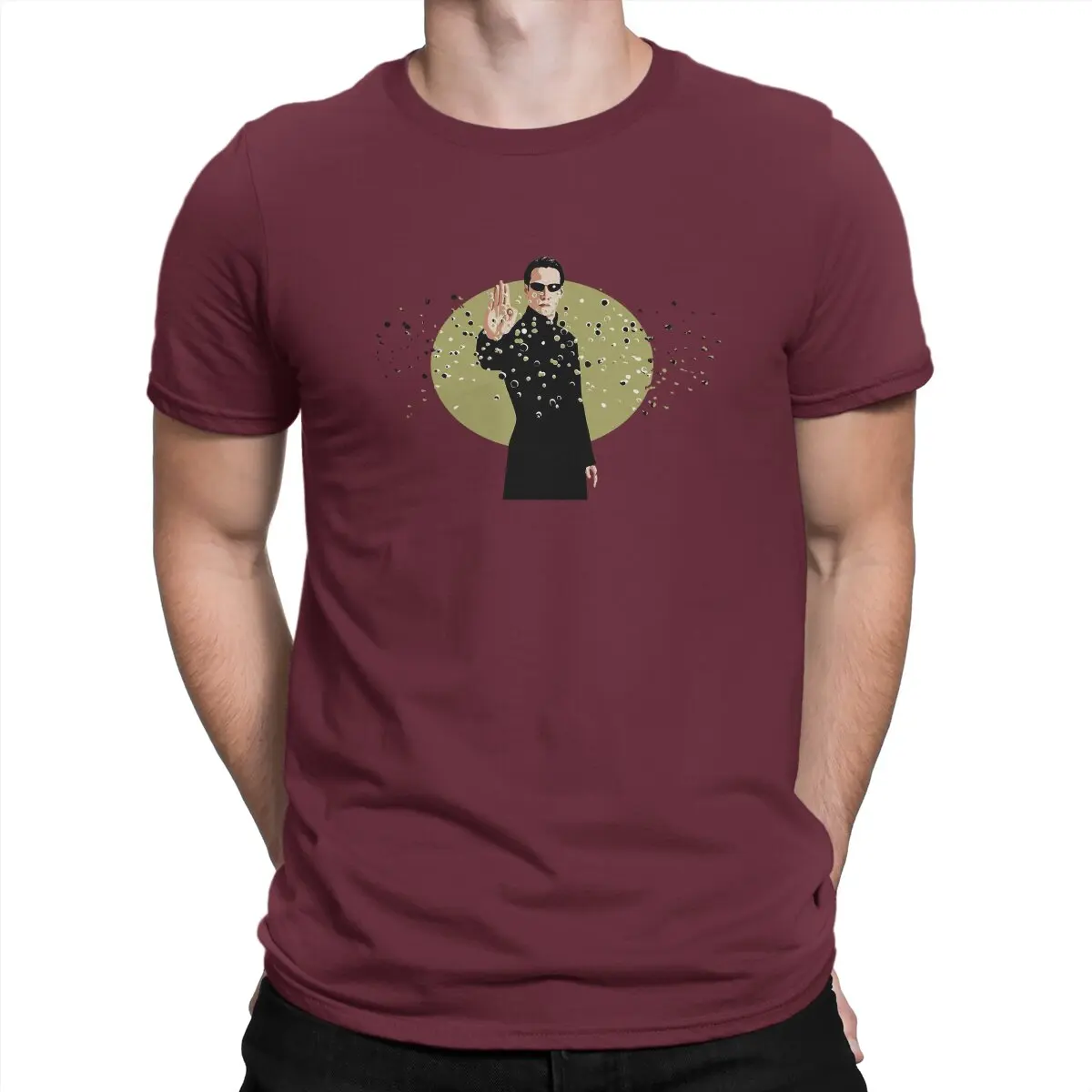 thumbnail image 1 of Camiseta Matrix para hombre, estilo hipster, estilo urbano y original., 1 of 7