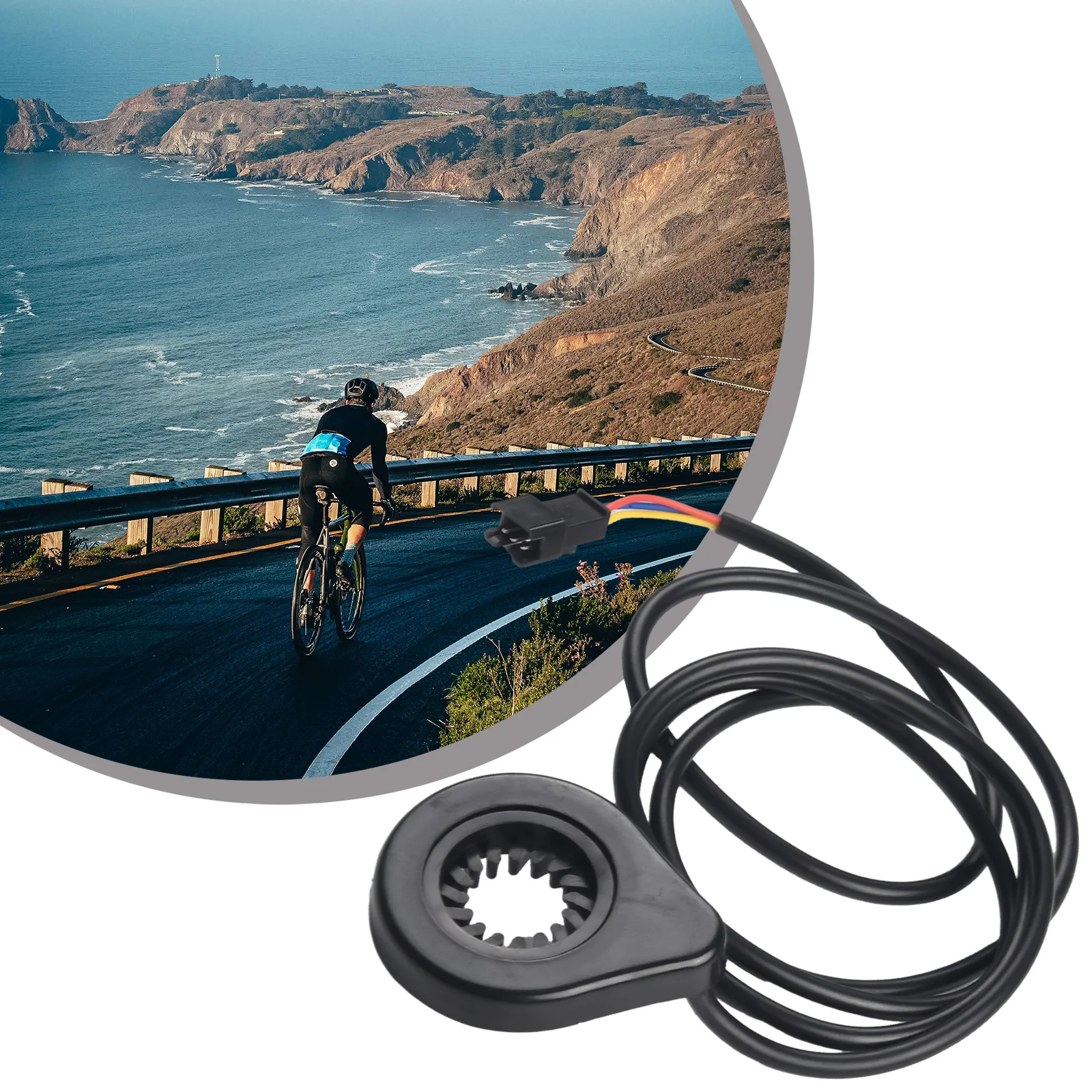 

Brand New Bike Pedal Assist Sensor System Precision 12 Magnets 1m 3.3ft ABS Accessory Auxiliary Sensor Cycling