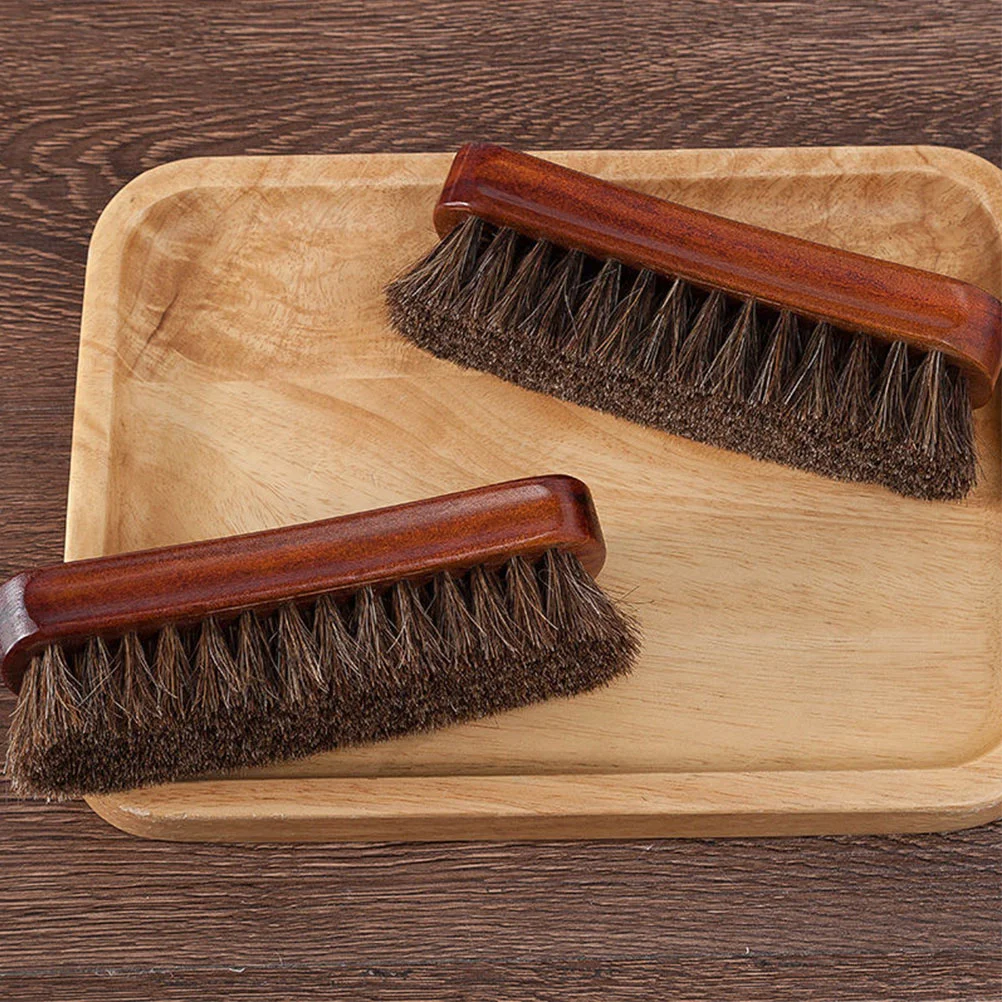 Small Wood Bristle Horse Hair Brush For Shoes Cleaner Laundry Clothes Household Merchandises Home Garden Tools Accessories Shoe 6