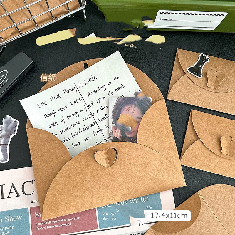 Kraft Paper Envelopes Mini Envelopes Mailing Envelopes 17.5x11CM /10.5x7CM Size 10pcs/pack