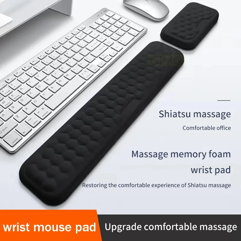 Wrist Mouse & Keyboard Protection Rest Pad Massage Texture For PC Laptop Gaming Office Keyboard Mouse Stand Memory Cotton Rest mouse pad wrist pad