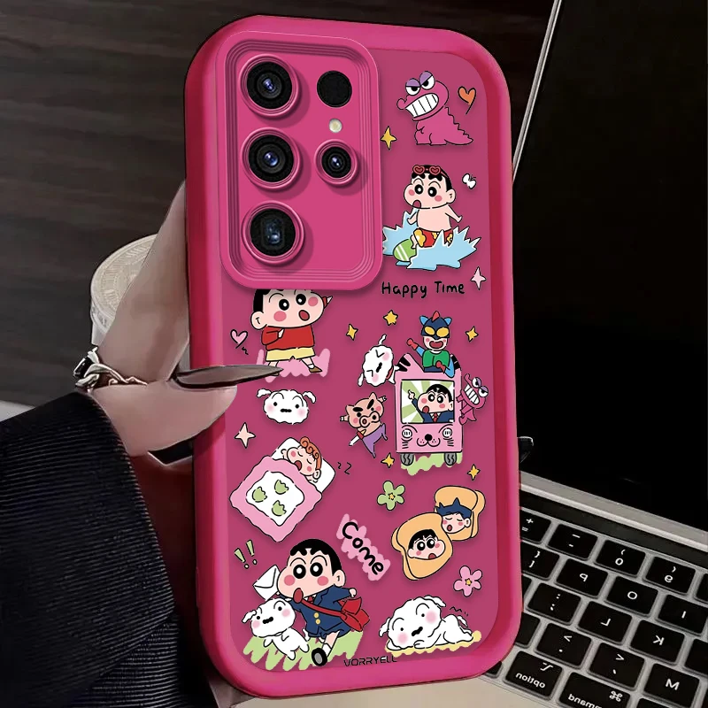 Cute S-ShinChan Silicone Phone Case Cover