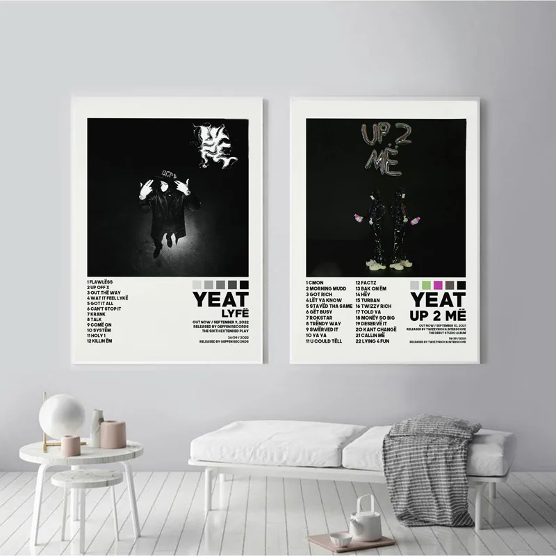 Yeat up 2 Me Custom Album Cover Hip Hop Wall Art yeat -  in