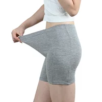 Pantalon de sécurité taille haute en coton pour femmes, les deux côtés de la poche, sans roulement, culotte d'assurance respirante pour l'été 6