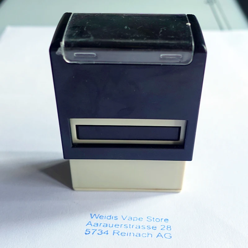 Address Stamp Max Text 6 Line Self-Inking Stamp Text Office Big Name Seal Multiple Ink Color Options name stamp self ink stamps alphabet stamps ink stamp self inking stamps