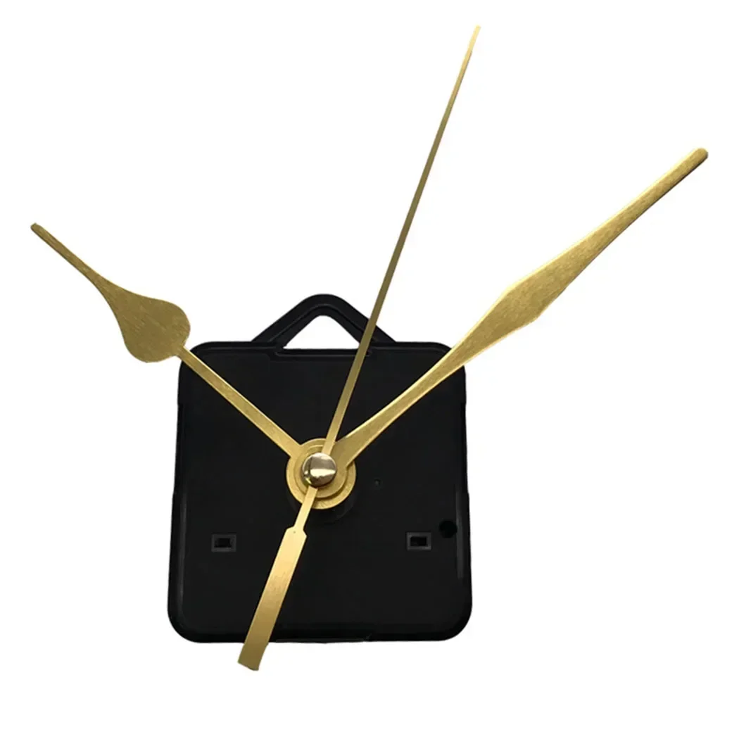 Wall Quartz Clock Movement Accessory Kit DIY Clock Spindle Mechanism Repair Kit Silent Quartz Movement Gold Hands Long Hands Convenient Design For Clock Repairing