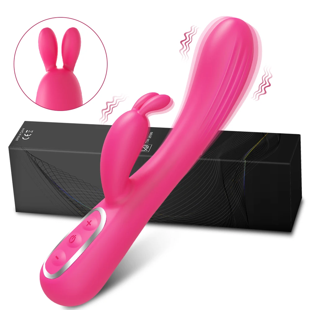 Potente vibratore da coniglio per donne, dildo riscaldante femminile, stimolatore del clitoride, punto G, giocattolo sessuale per capezzoli_voghion.com
