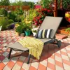 6-Position Adjustable Fabric Outdoor Patio Recliner Chair, for Poolside, Beach, Yard, Balcony, Pool Lounge Chairs 2