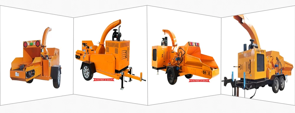 Description Picture 3 of itemVOL-6130 Mobile Wood Chipper Shredder 50 HP Self-Powered Diesel Machine Hydraulic Feeding Hot Sale Core Gear Components Mower