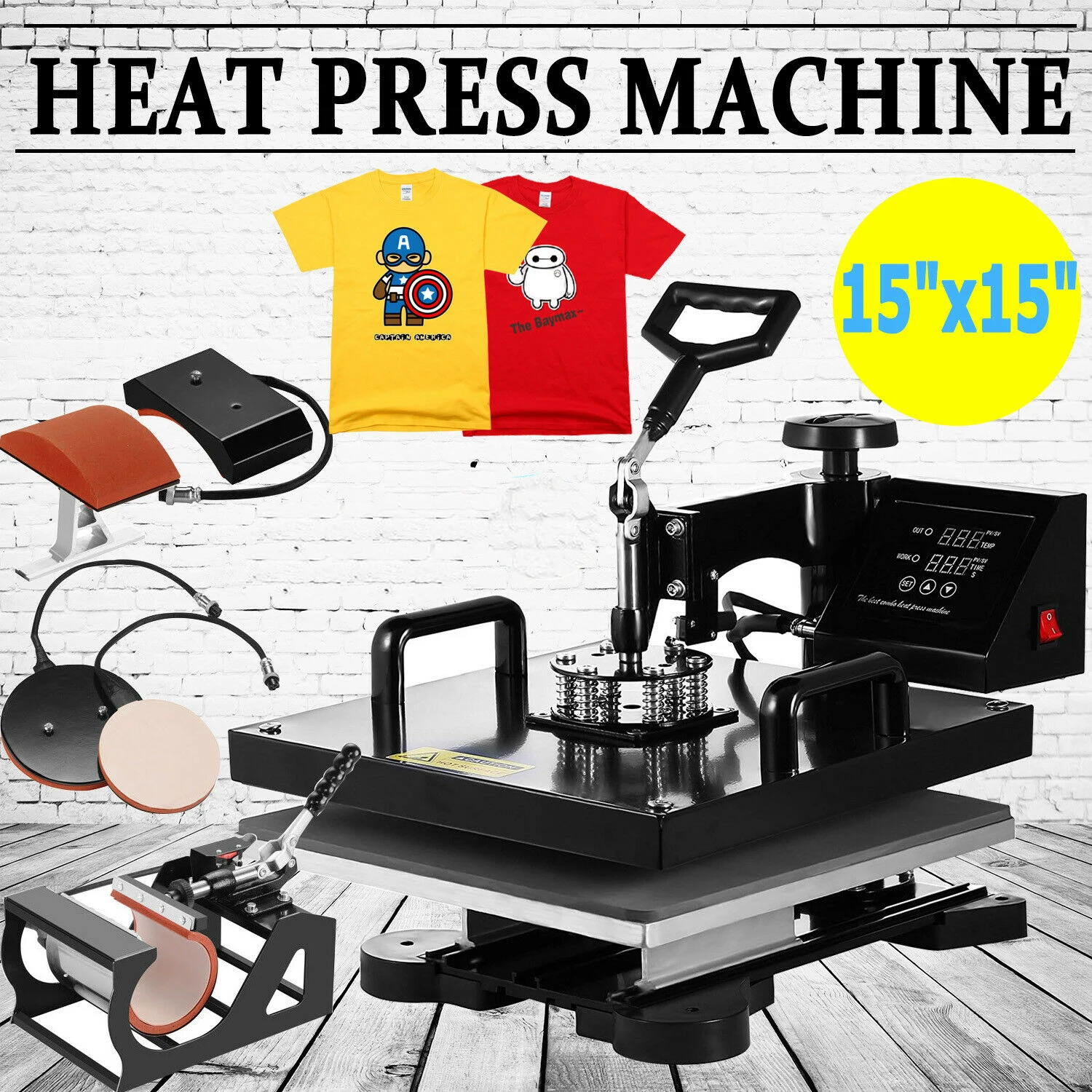 Heat Press Transfer Machine, Plates Sublimation Transfer