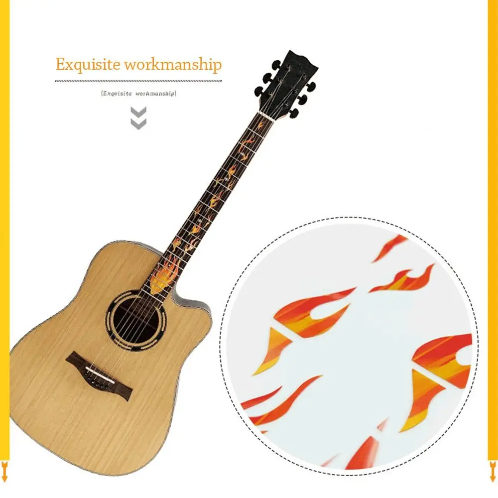 PVC Guitar Fretboard Sticker Guitarra Accessories Electric Guitar Parts Bass Inlay Decal Instrument Decorations DIY