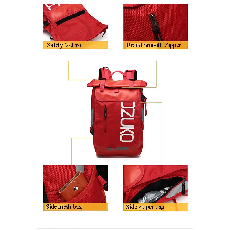 New trendy backpack for male college students, computer backpack for business commuting, men's backpack - 2