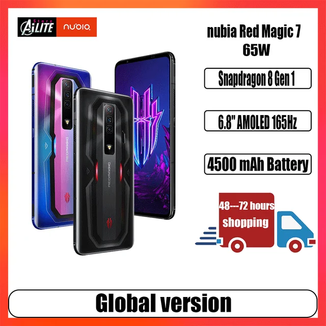 Global Version Nubia Redmagic 7 Gaming Phone 6.8'' 165hz Amoled Snapdragon  8 Gen 1 Octa Core 64mp Camera Red Magic 7 Mobilephone - Mobile Phones -  AliExpress