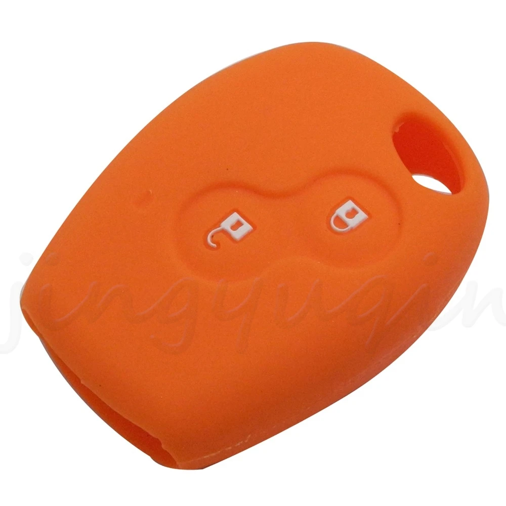 2 Buttons Silicone Rubber Car Remote Key Case Cover For Renault Kangoo DACIA Scenic Megane Sandero Captur Twingo Modus key case car key shell key shell