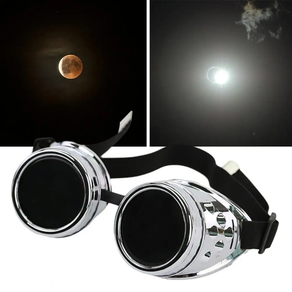 Safe Solar Viewing Glasses Steampunk Solar Eclipse Glasses for Eye Protection Direct Sun Observation with Harmful Light