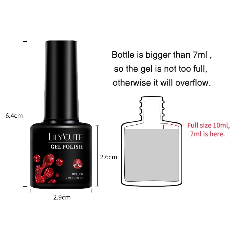 LILYCUTE 7pcs 7ml 반짝이 네일 젤 폴란드어 세트 화려한 누드 핑크 반사 세미 퍼머넌트 UV DIY 네일 아트 매니큐어 키트