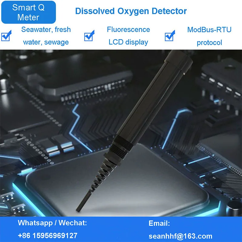 Fish Farming Oxygen O2 Sensor Detector For Water Dissolved Oxygen Concentration Analyzer for fish pond breeding